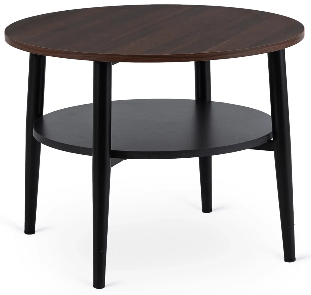 PROXIMA.store - Dizajnový konferenčný stolík PAULO FARBA: čierna, Materiál: orech