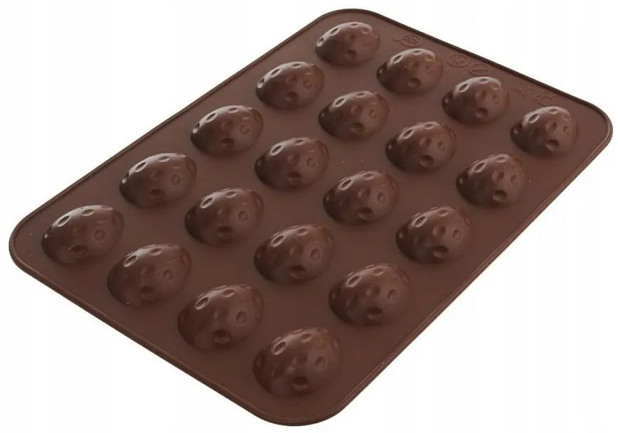 Forma silikónová oriešky (20) hnedá