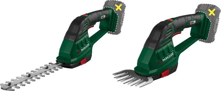 Parkside®  Aku nožnice na trávnik a živý plot 20 V Pags 20-Li A1 – bez akumulátora  (100398586)