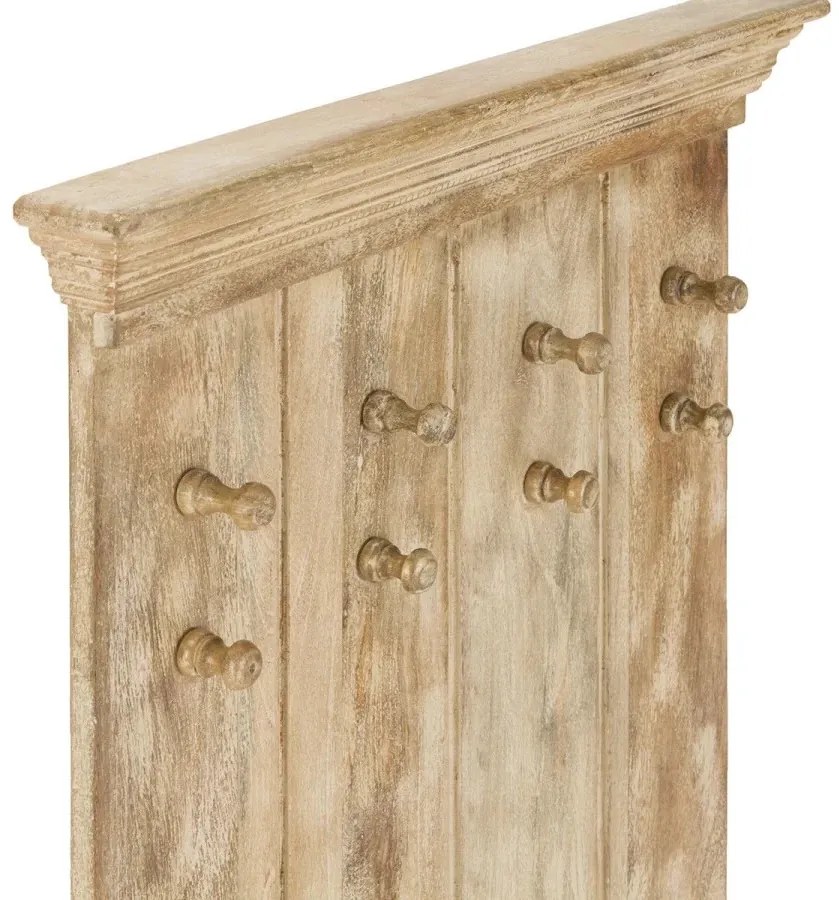 furniture-nabytek.cz - Masivní šatní panel Patina z mangového dřeva, lakovaný, přírodní barva – 70×6×110 cm