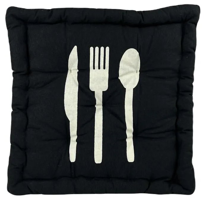 Podsedák MODERN čierna 42x42+8
