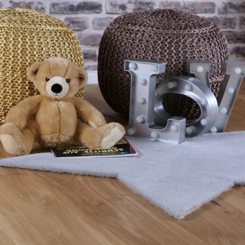 Obsession, Pre zvieratá: kusový koberec Luna 858 silver, 86x86, šedá, detská izba