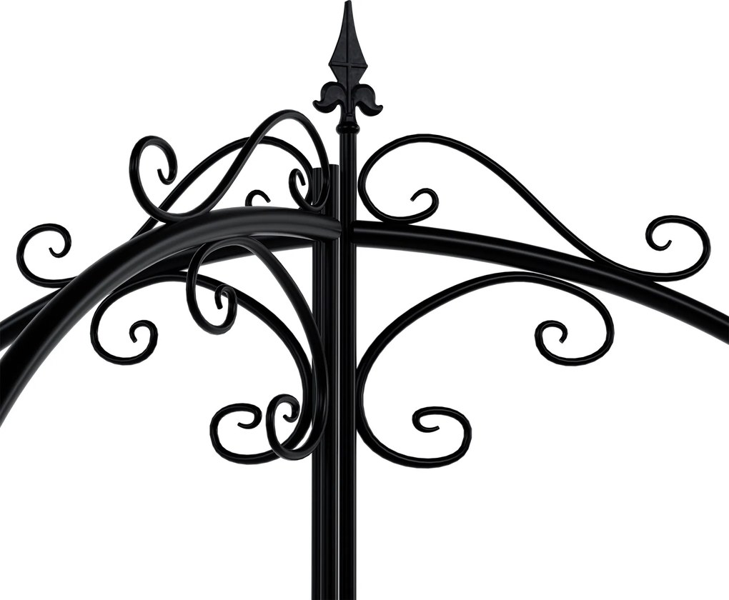 Mriežka na popínavé rastliny Flowton - čierna