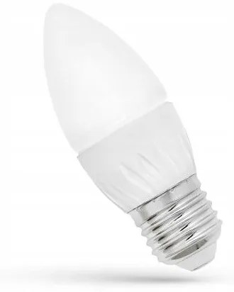 Toolight - Teplá LED žiarovka E-27 230V 6W 480lm Sviečka 13061, OSW-01019