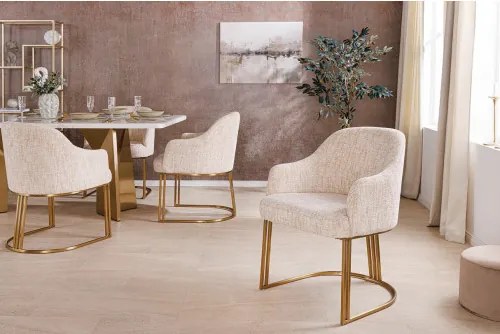 Stolička 45927 Art Living Látka Chenille Béžová - Komfort-nábytok