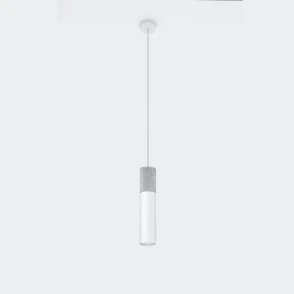 Sollux SL.0647 - Luster na lanku BORGIO 1xGU10/40W/230V betón/kov biela