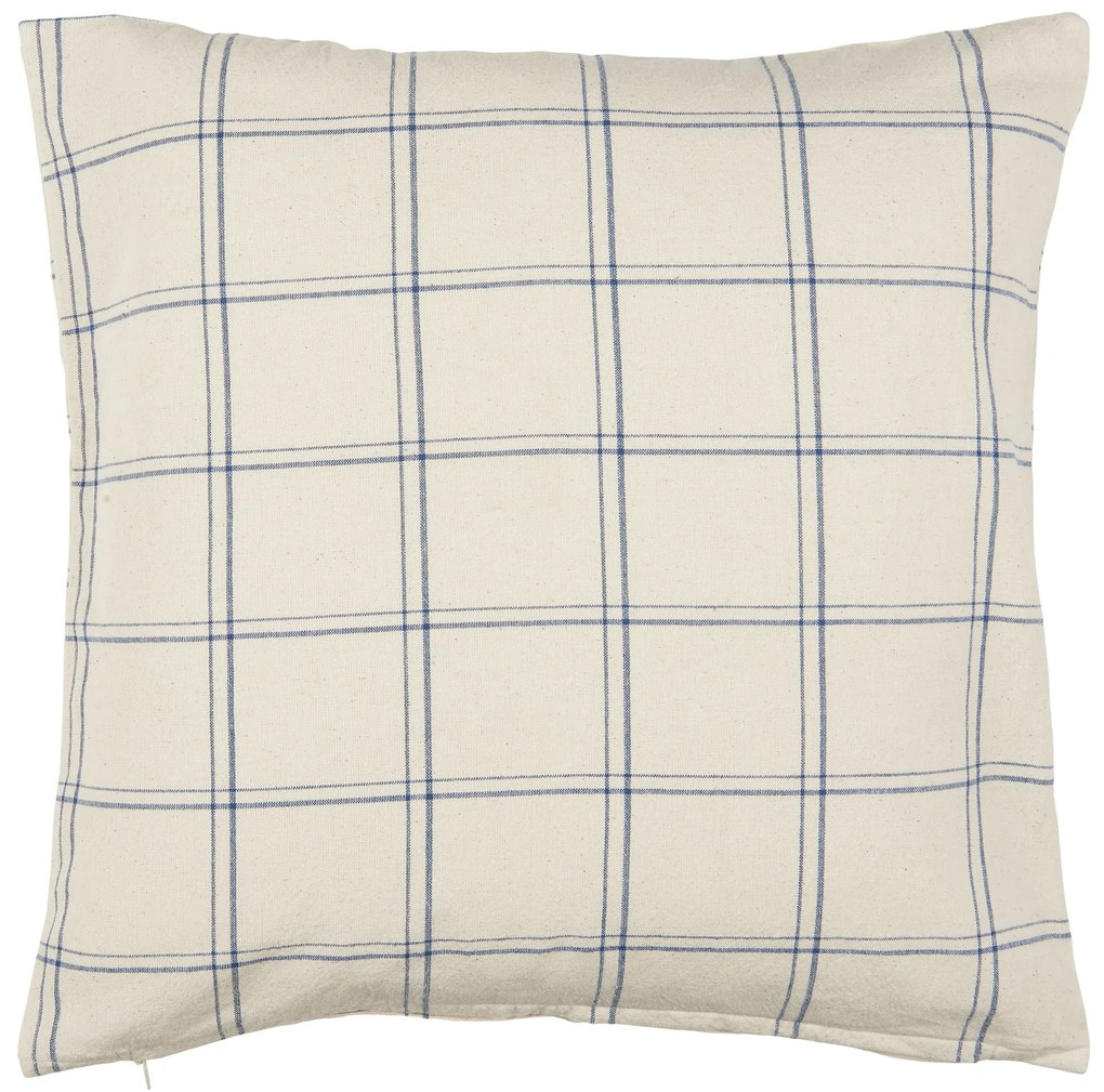 Ib Laursen Poťah na vankúš Ebbe Blue Checkered 50 × 50 cm