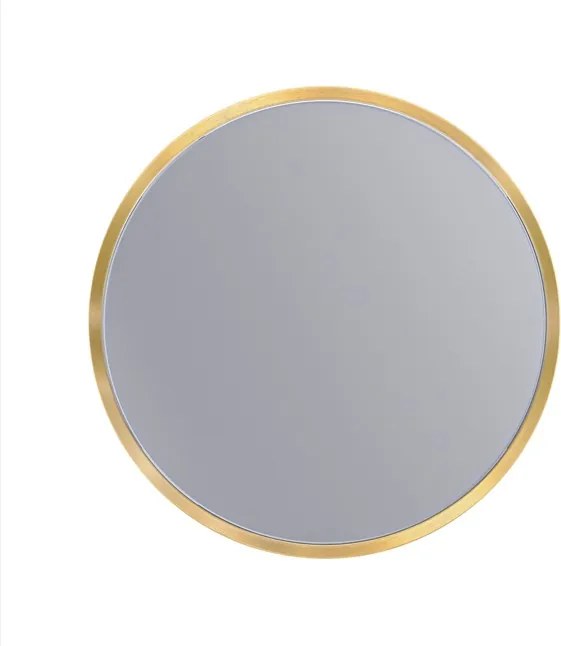 Erga Round, okrúhle zrkadlo 30cm, zlatý rám, ERG-V01-ROUND-3030-GD