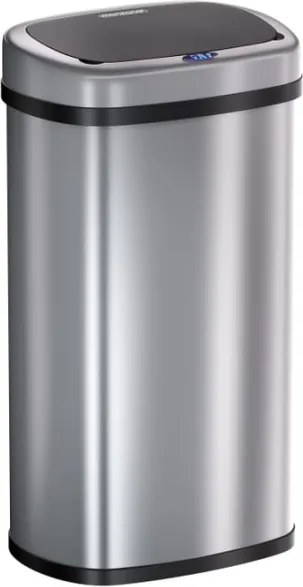 Bezdotykový Jumbo odpadkový kôš 70l strieborná USB kábel zdarma