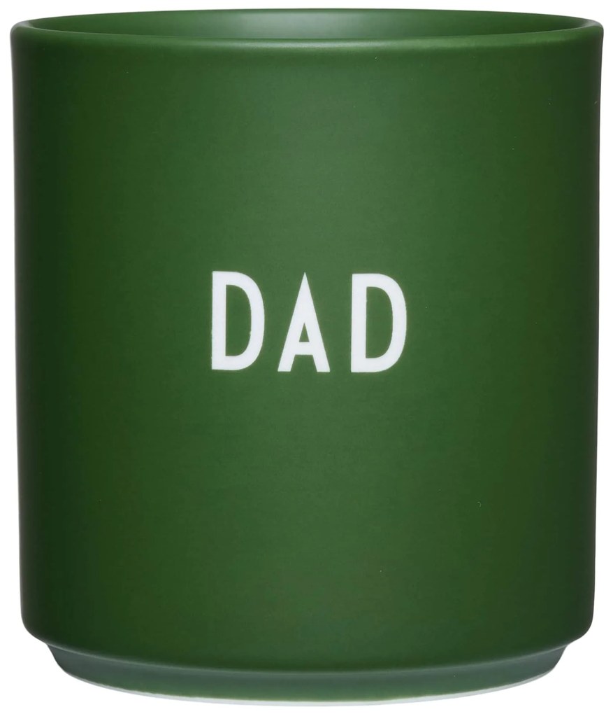 DESIGN LETTERS Porcelánový hrnek Dad Green 300 ml