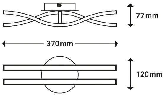 Briloner 3194-029 - LED Prisadený luster GO 2xLED/6W/230V