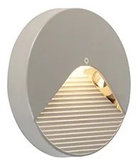Moderné vonkajšie nástenné svietidlo okrúhle vrátane LED - pod