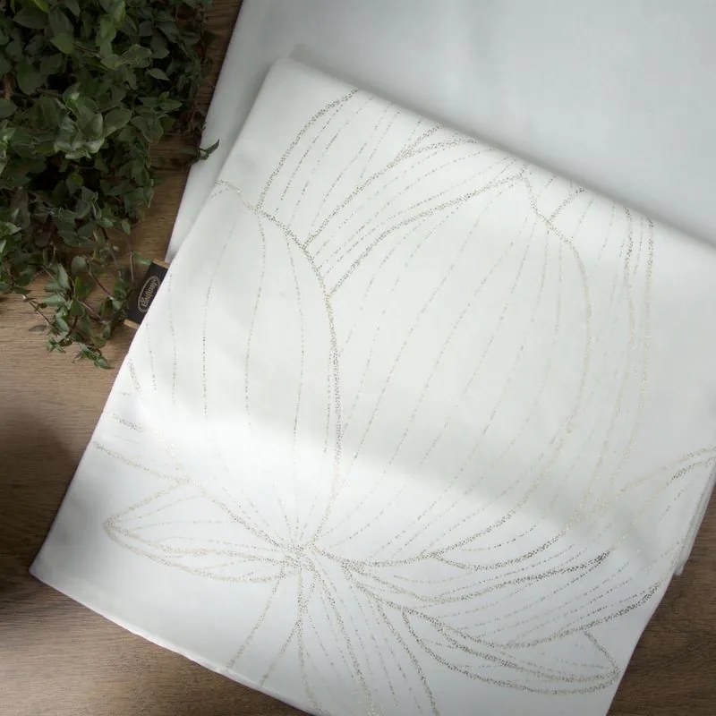 Dekorstudio Elegantný zamatový behúň na stôl BLINK 12 biely Rozmer behúňa (šírka x dĺžka): 35x180cm