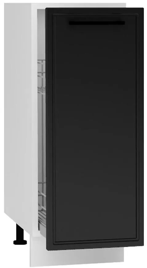 Kuchynské skrinka Emily D30 Cargo + kôš čierny hrášok