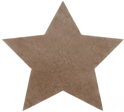 Koberec protišmykový SHAPE 3148 hviezda Shaggy - camel, béžový plyš
