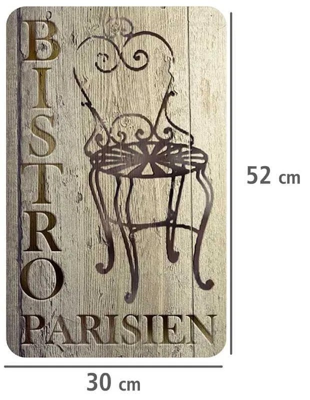 Súprava 2 sklenených krytov pre sporák Wenko Bistrot, 52 x 30 cm
