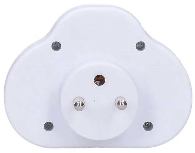 SOLIGHT Zásuvka rozbočovacia s vypínačom P97 2x 230V/10A, biela