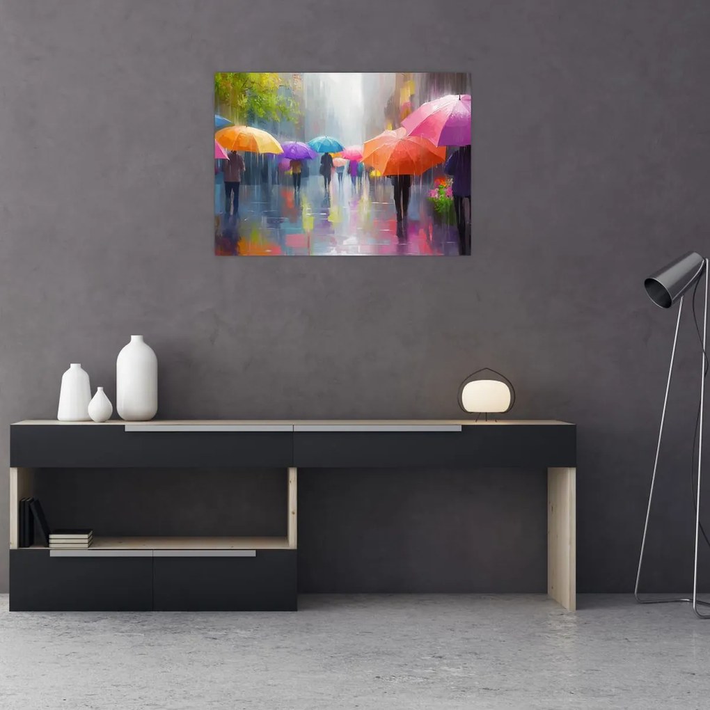 Obraz - Daždivý deň (70x50 cm)