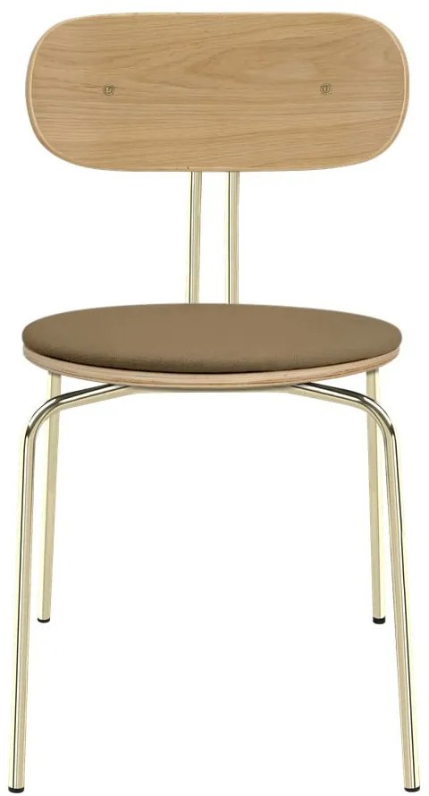 Jedálenská stolička v zlato-svetlo hnedej farbe Curious – UMAGE