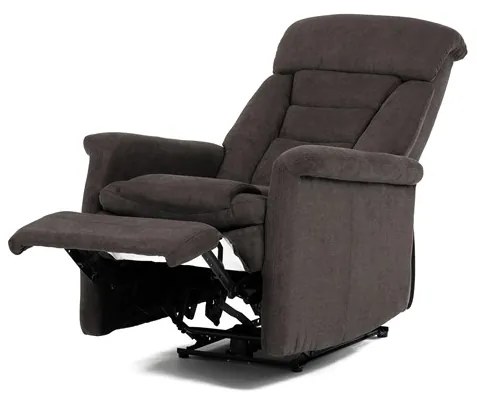 Autronic BONTEC Polohovacie kreslo, elektrické zabudované ovládanie, hnedá, látka, TV-925 BR2 Farba: Hnedá