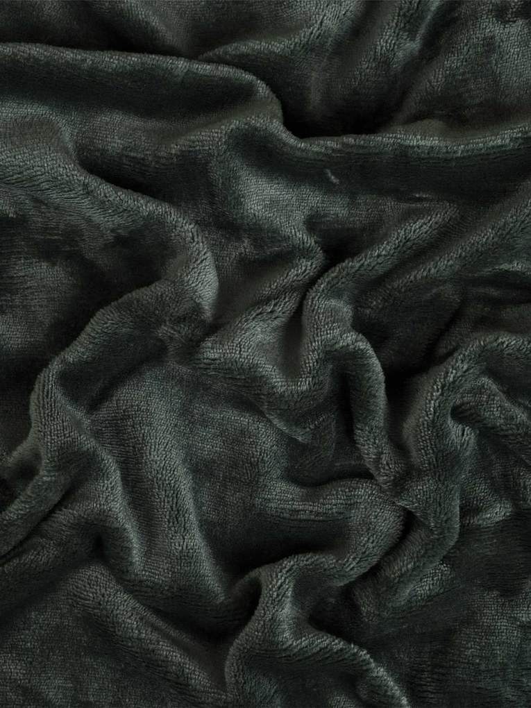 Obliečka na vankúš mikroplyš 50 × 70 cm – Laura tmavo zelená