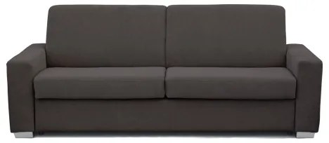 Rozkladacia trojmiestná pohovka na každodenné spanie LEKA hnedá