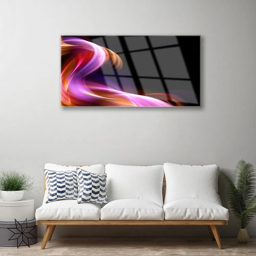 Obraz na skle Abstrakcie vlna umenie 120x60 cm