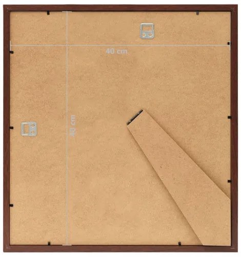 vidaXL Fotorámiky na stenu alebo stôl 5 ks hnedé 40x40 cm MDF-