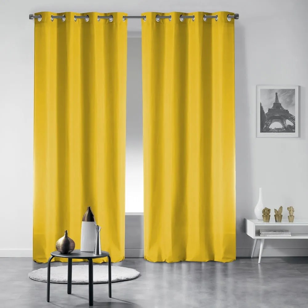 Žltý zatemňovací záves 135x240 cm Occult – douceur d'intérieur