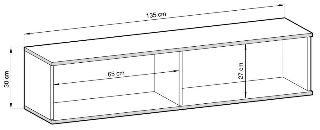 TV STOLÍK NA NOŽIČKÁCH DION BÉŽOVÝ + ZLATÝ 135 cm