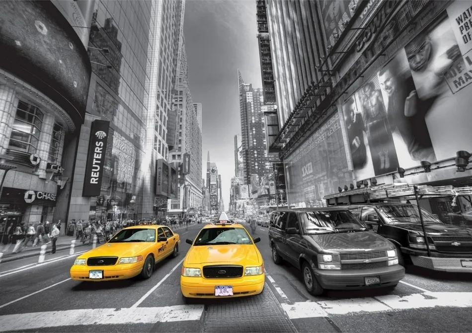 AG Art Fototapeta XXL Newyorské taxíky 360 x 270 cm, 4 diely