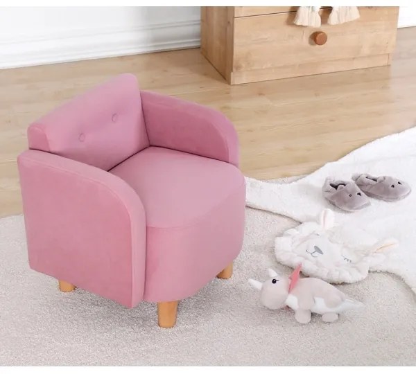 Detské kreslo DORY ružové