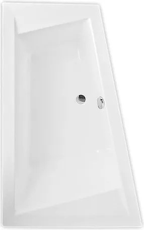 Roth Kubic Asymmetric asymetrická vaňa 170x110 cm akrylát ľavá 9680000