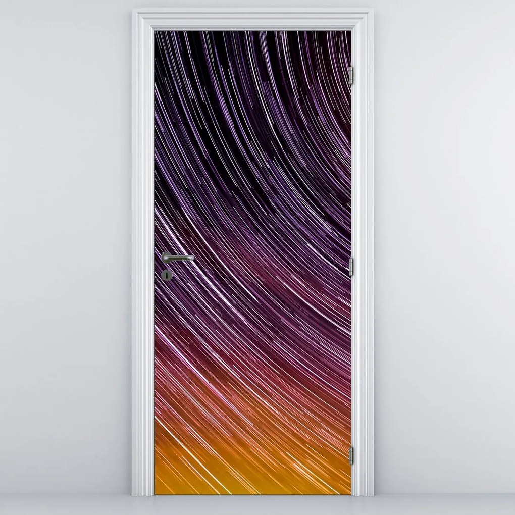 Fototapeta na dvere - Rozmazané hviezdy na oblohe (95x205cm)