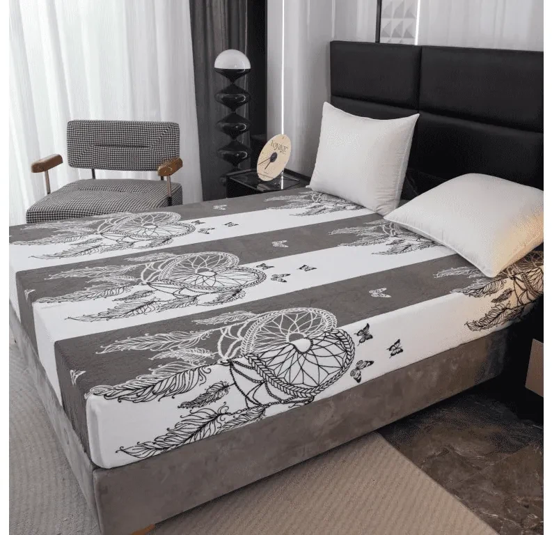 Plachta mikroplyš TIRSO 90x200 cm sivo-biela