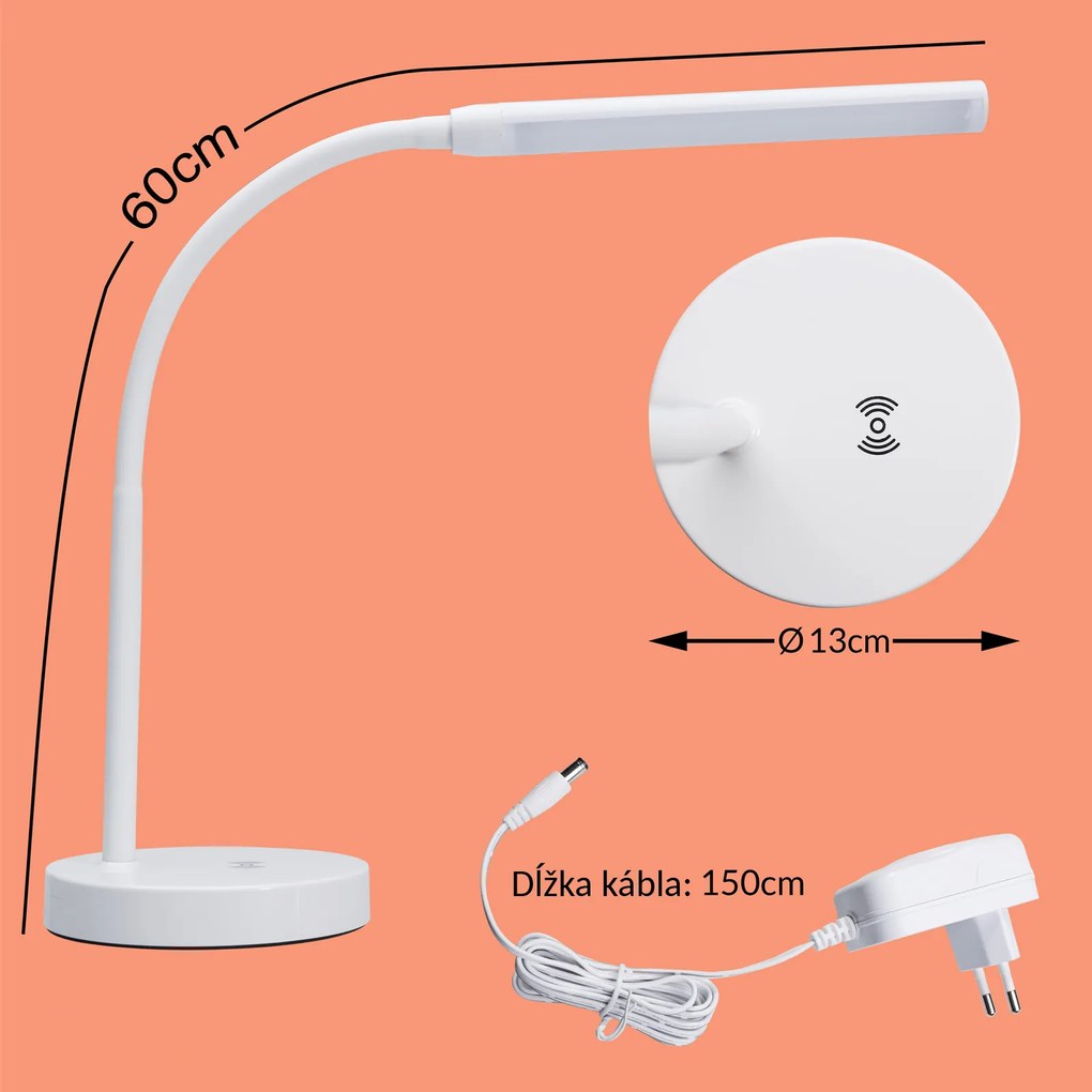 Monzana LED lampa na písací stolík biela