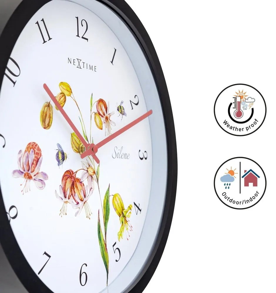 Exteriérové nástenné hodiny ø 30,5 cm Silene – NeXtime