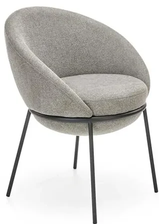 Sivé relaxačné kreslo SALO 482