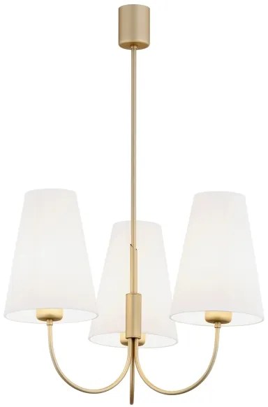 Argon 6267 - Luster na tyči SAFIANO 3xE27/15W/230V zlatá