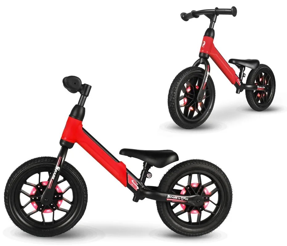 Detský balančný bicykel Qplay Spark červený