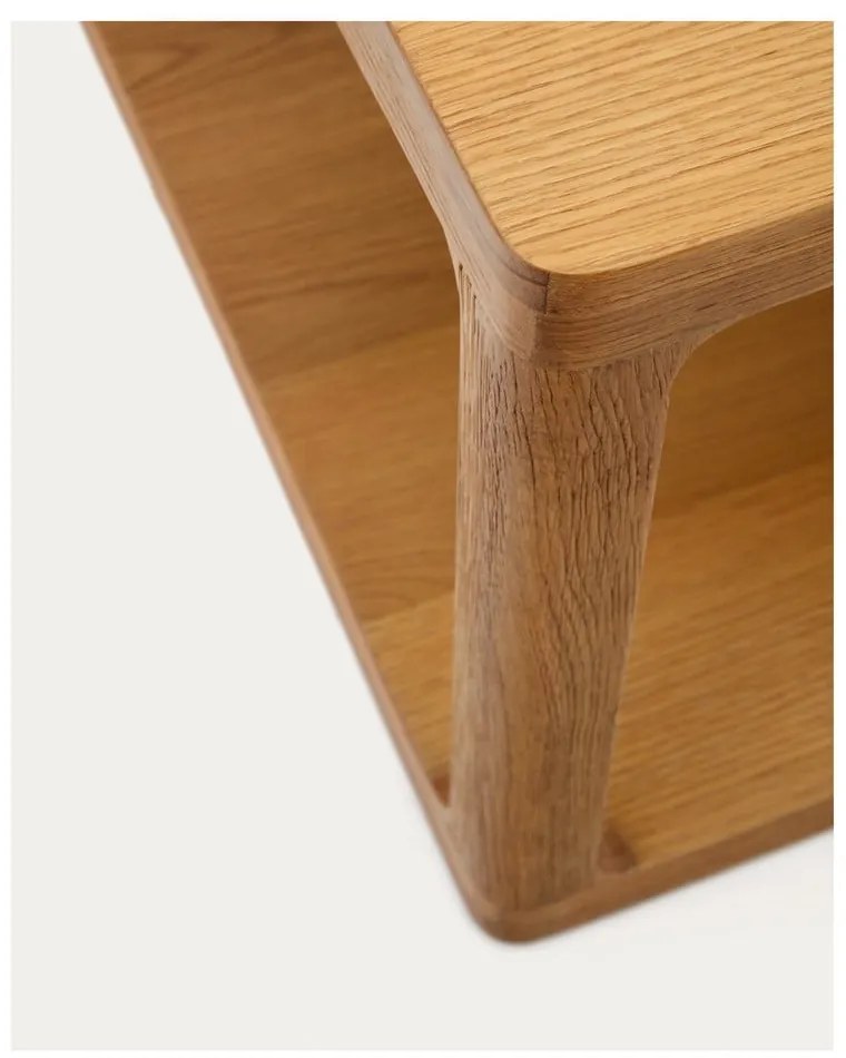 Konferenčný stolík v dekore duba v prírodnej farbe 65x140 cm Maymai – Kave Home