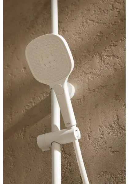 KFA Armatura 5756-910-44 - Sprchová sada s termostatickou batériou MALAGA biela