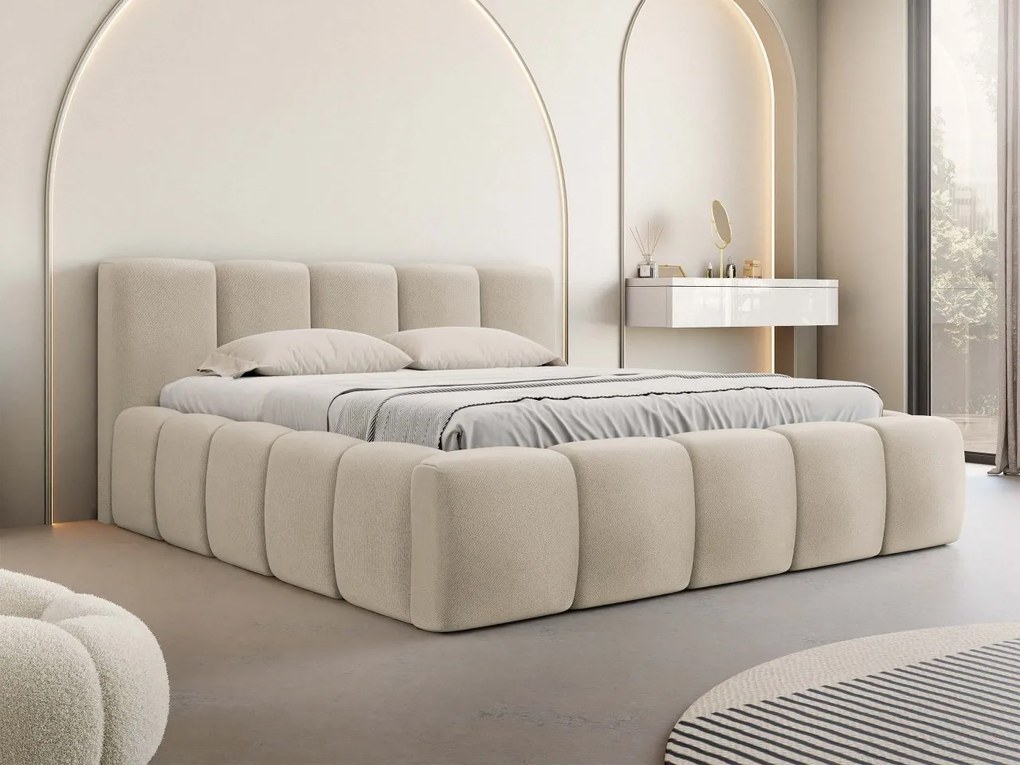 Čalúnená postel Ubipra, Rozmer postele: 160x200, Farby: Paros 05