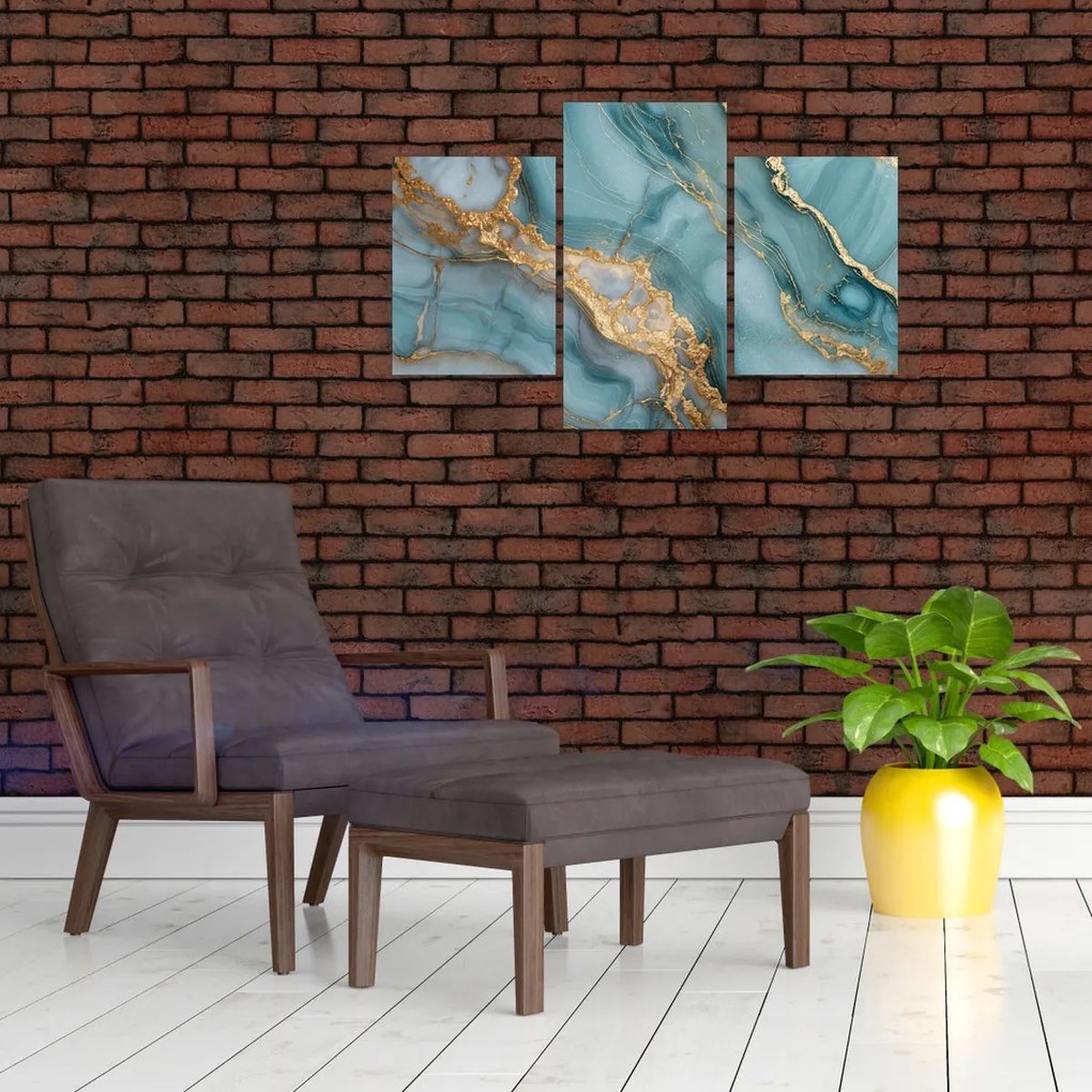 Obraz - Tyrkysový mramor (90x60 cm)