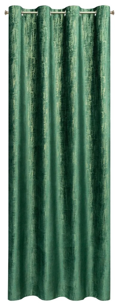 ZATEMŇOVACÍ ZÁVES NA KRÚŽKOCH MARSALA 140X250 CM TMAVOZELENÁ