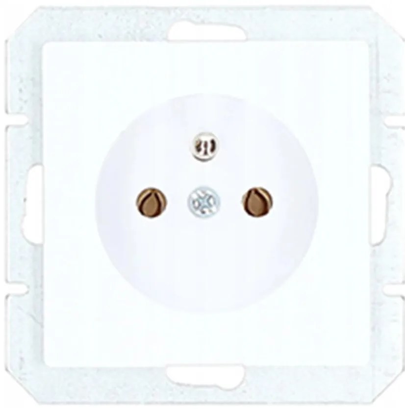 Jednoduchá zásuvka Z/U MEDIUM biela 17664