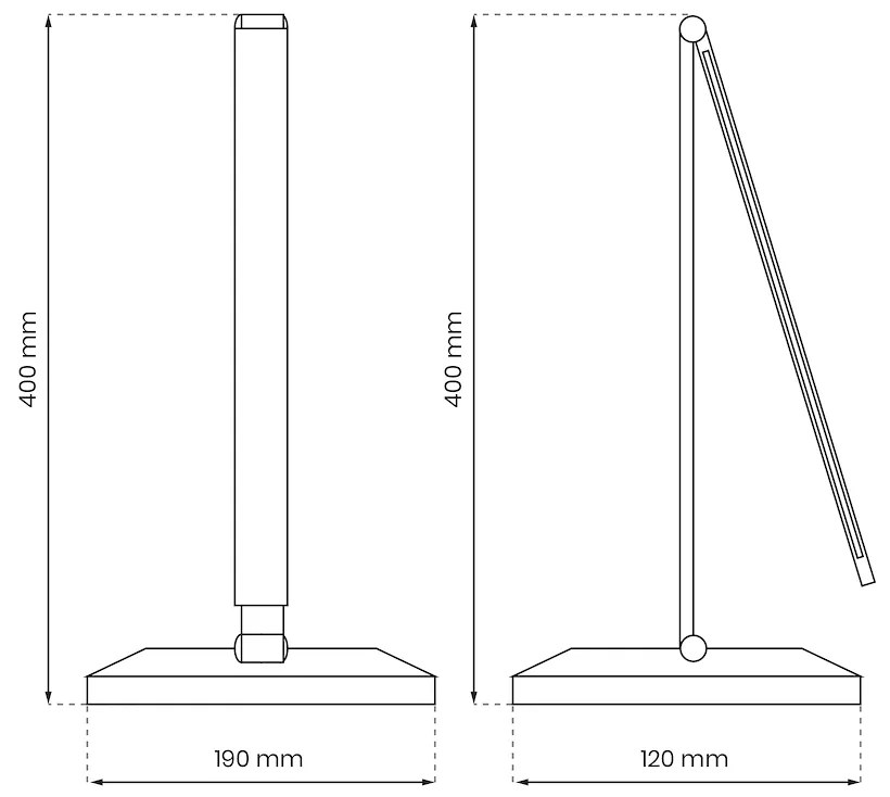 Stolná LED lampa Vario, 1x LED 5w, 3000-6000k, w