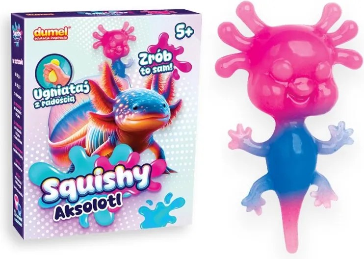 Squishy Axolotl – kreatívna sada | Stláčacia senzorická antistresová hračka