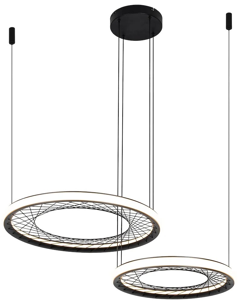 Závesné LED svietidlo Nest, 2x LED 77w, 4000k, b