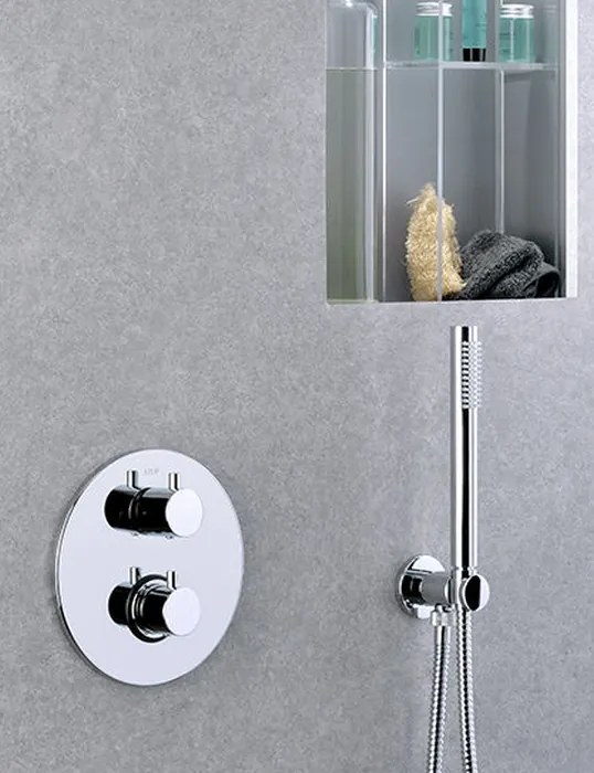 Paffoni Light vaňová/sprchová batéria podomietková s termostatom chrómová LIQ018CR